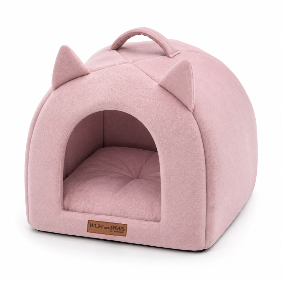 Cama Wuff And Paws Iglu Rosa Talla M, , large image number null