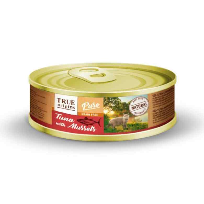 True Origins Pure Cat Adult Atun Mejillones 85 Gr