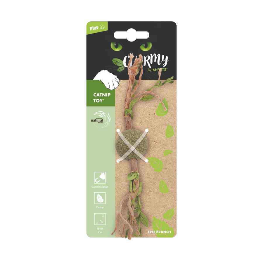 Mpets Charmy Juguete Catnip Rama Verde, , large image number null