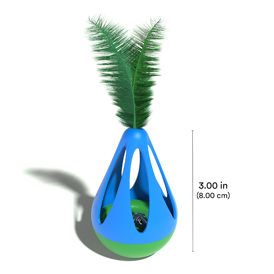 Playology Cat Teeter Totter With Feather, , large image number null