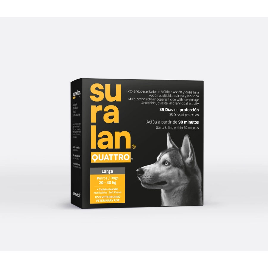 Suralan Quattro Large Antiparasitario 4 Tabs, , large image number null