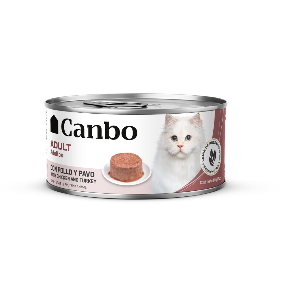 Canbo Cat Pate Pollo Y Pavo Adulto Lta 85Gr, , large image number null