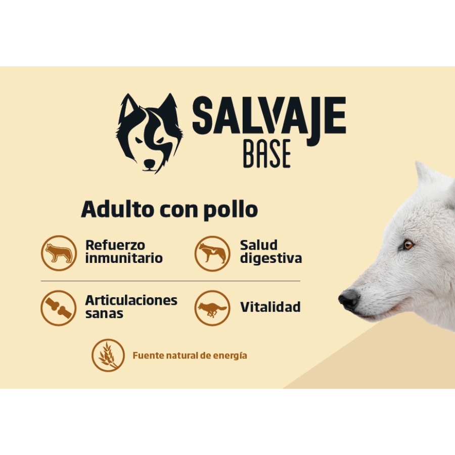 Salvaje Adulto Con Pollo 15 Kg, , large image number null