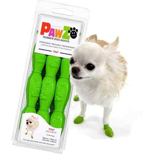 Pawz Zapato Para Perro/Gato Verde Claro Talla Tinny (Pack 12Und), , large image number null