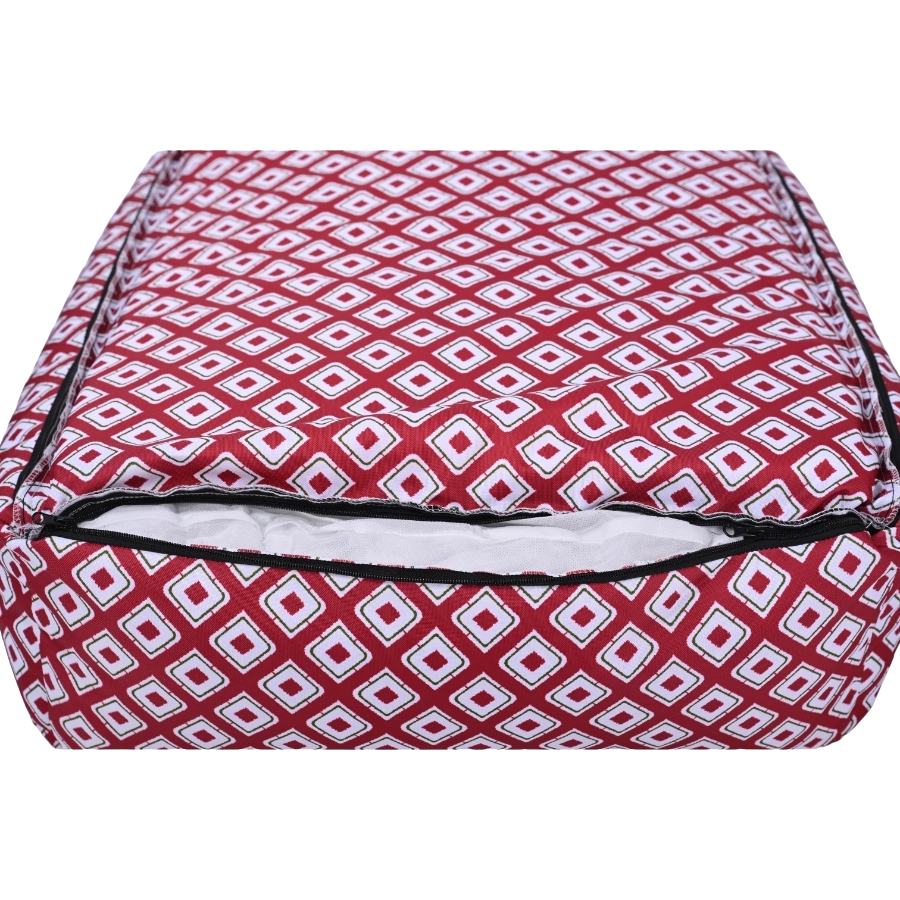 Leeby Dog Premium Teflon Bed Red, , large image number null